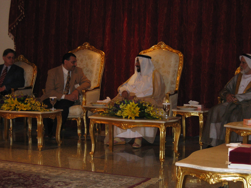 Shaikh Qassimi in conversation with Professor AlSayyad