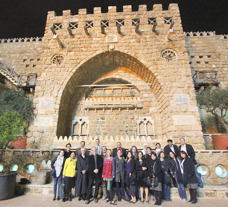 Berkeley conference participants at Saha, Beirut.